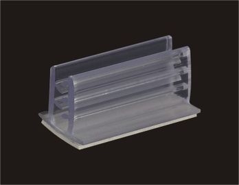 Le plastique adapté aux besoins du client a expulsé des supports de signe de vente au détail de label de bande de données pour des étagères