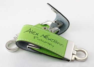 Commande en cuir promotionnelle USB d'instantané d'USB d'affaires 2,0 1GB - capacité 64GB