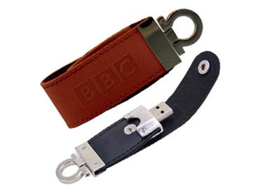 Commande en cuir promotionnelle USB d'instantané d'USB d'affaires 2,0 1GB - capacité 64GB