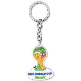 PVC de Keychains du football rouge de Manchester United/caoutchouc mous promotionnels
