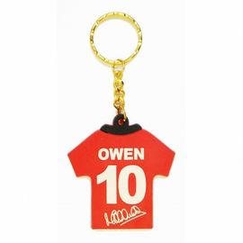 PVC de Keychains du football rouge de Manchester United/caoutchouc mous promotionnels
