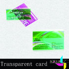 CMYK givrant la carte transparente 0.8mm de PVC VIP avec la bande magnétique