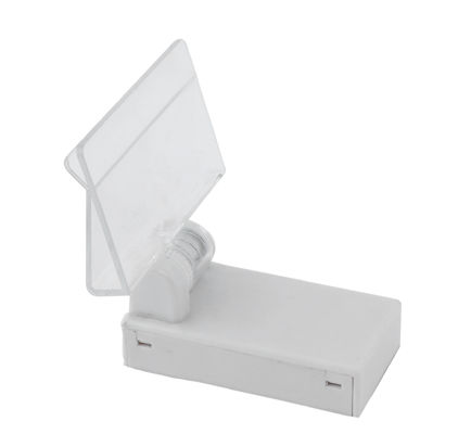 Le support bas magnétique de signe d'agrafe de bruit, support de signe en métal représente l'étagère 70mm au loin