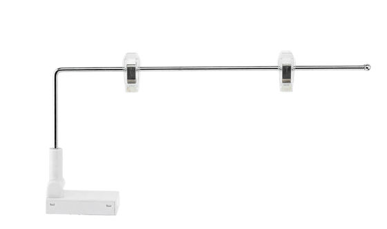 Tuyau magnétique substantiel d'aluminium des supports 250mm de signe en métal pour l'étagère avec 2 crochets