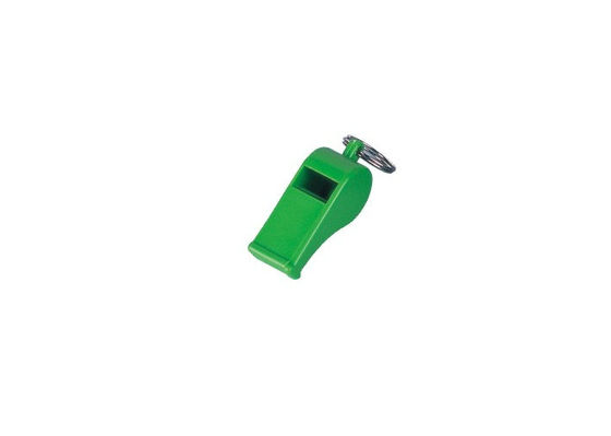 Porte-clés vert de sifflement de pp Platic, Keychains promotionnel pour augmenter l'urgence 30575