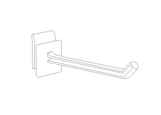Mur, maille et plaquette perforée blancs de lamelle crochets au détail en plastique 31095,31096,31097,31098 d'affichage de 3 - 6 pouces pp