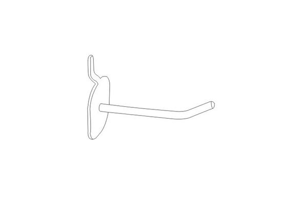 Le crochet en acier de plaquette perforée est crochet au détail durable de plaquette perforée de crochets d'affichage utilisé dans l'hypermarché 31146,31147,31148,31149