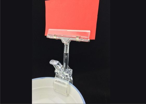 Couleur en plastique de Custmized d'ABS d'agrafe de support de prix à payer d'espace libre de POP pour des expositions de marchandises