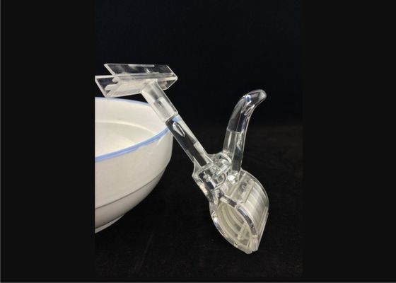 Agrafe en plastique flexible de support de prix à payer, support transparent de signe de bruit d'ABS
