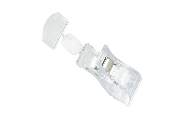 Supports acryliques de signe d'agrafe de bruit de magasin avec de l'acier de ressort