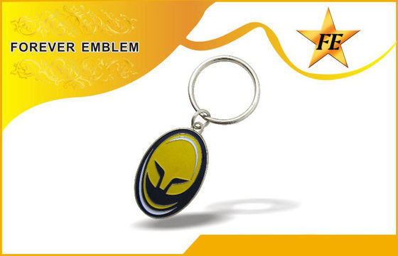 Métal libre d'électrodéposition de nickel à faible teneur en plomb promotionnel de Keychains de cadeaux d'affaires