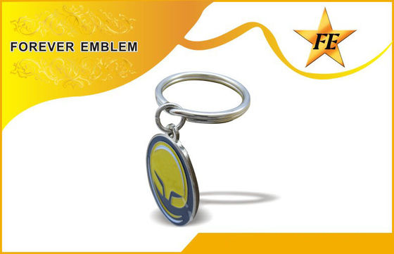 Métal libre d'électrodéposition de nickel à faible teneur en plomb promotionnel de Keychains de cadeaux d'affaires