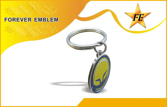 Métal libre d'électrodéposition de nickel à faible teneur en plomb promotionnel de Keychains de cadeaux d'affaires