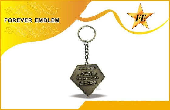 Le bas cadmium Keychains promotionnel en alliage de zinc/porte-clés avec conçoivent en fonction du client