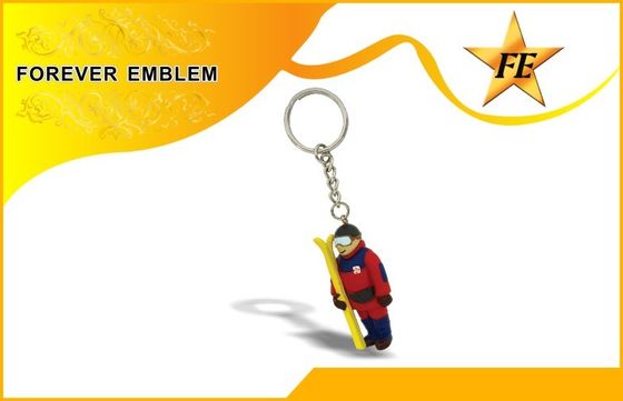 Pleins 3D Keychains promotionnel avec conçoivent en fonction du client avec la norme EN71