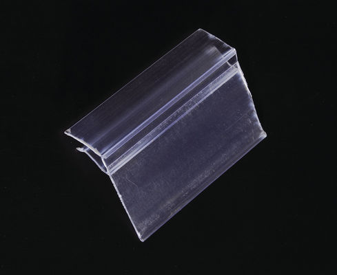 Support de label en plastique transparent de bande de données des prix pour des étagères, adapté aux besoins du client