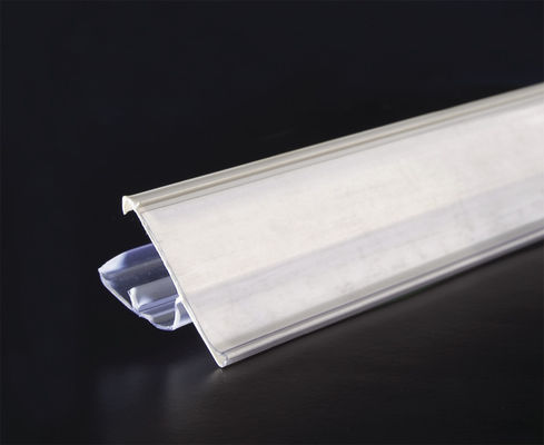 Bandes en plastique faites sur commande qui respecte l'environnement de données d'étagère pour le supermarché, blanches