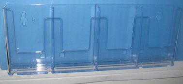 4 présentoirs acryliques de poche, support fixé au mur de brochure