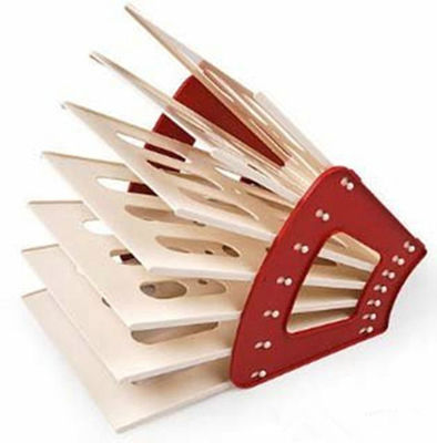 Présentoirs en plastique de littérature de poche de la coutume 6 pour le bureau