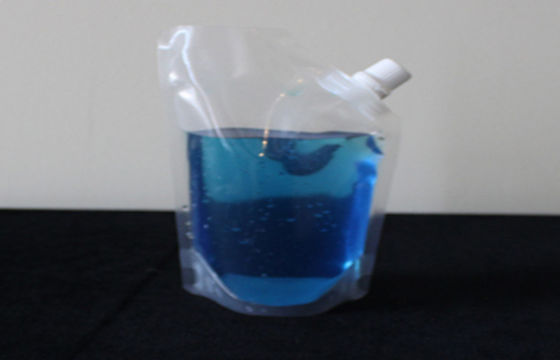 Sac latéral de bec de gousset, poches debout en plastique de bec avec la poignée