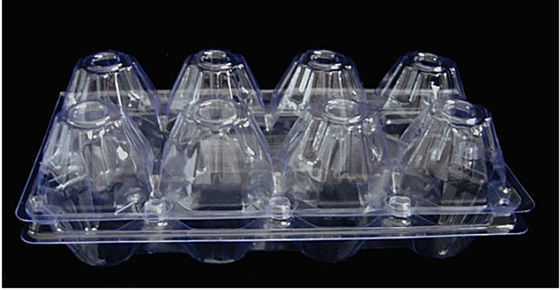 Plateaux transparents d'oeufs d'ANIMAL FAMILIER imperméable, emballage de carton d'oeufs de 15 cavités