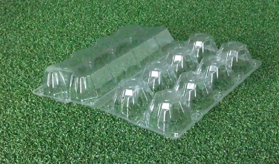 Plateaux transparents d'oeufs d'ANIMAL FAMILIER imperméable, emballage de carton d'oeufs de 15 cavités