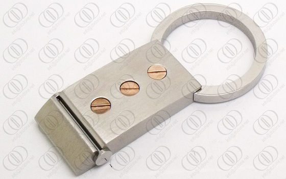 L'or de Rose visse le support Keychain de clé d'acier inoxydable d'accents pour les hommes