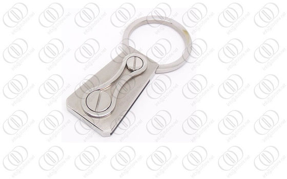 Support de clé de Keychain d'acier inoxydable des vis 316L avec la finition balayée et polie
