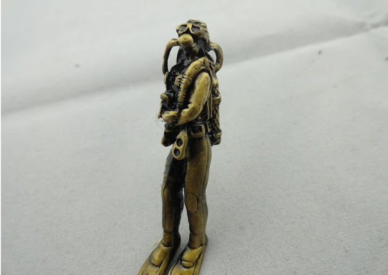 Chaîne principale de plein soulagement en métal, étain Keychain promotionnel avec le placage à l'or antique