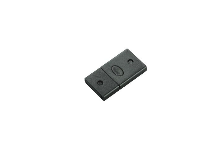 Point d'interruption en plastique noir de sécurité, boucle de sécurité des attachements de lanière, accessoires SH, SI