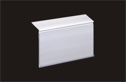 Support blanc de prix à payer de la Manche d'étagère de PVC pour des étagères, taille de label de 40mm