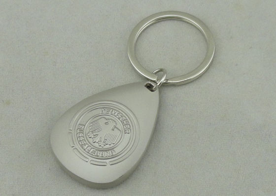 Émail mol Keychain de nickel brumeux promotionnel en alliage de zinc d'OEM 3D