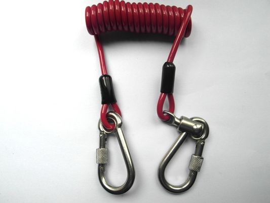 5,0 millimètres d'outil de câble rouge de lanière avec les crochets de verrouillage inoxydables de pivot