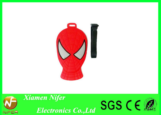 L'amusement a personnalisé le label en caoutchouc de bagage de PVC de bagage d'étiquette de nouveauté de conception faite sur commande de Superman